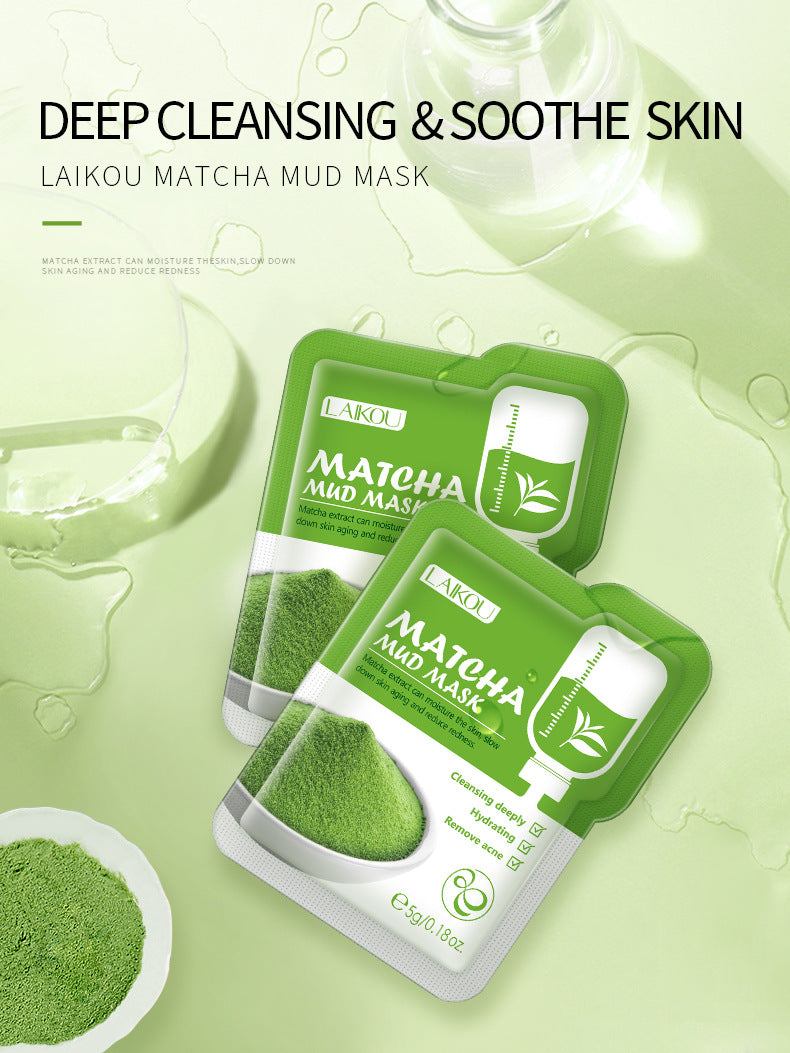 Original Facial Remove Blackhead Green Tea Solid Mask Treat Acne Blemish Black Dots Clean Stick Cream Shrink Pores Skin Care  ﻿