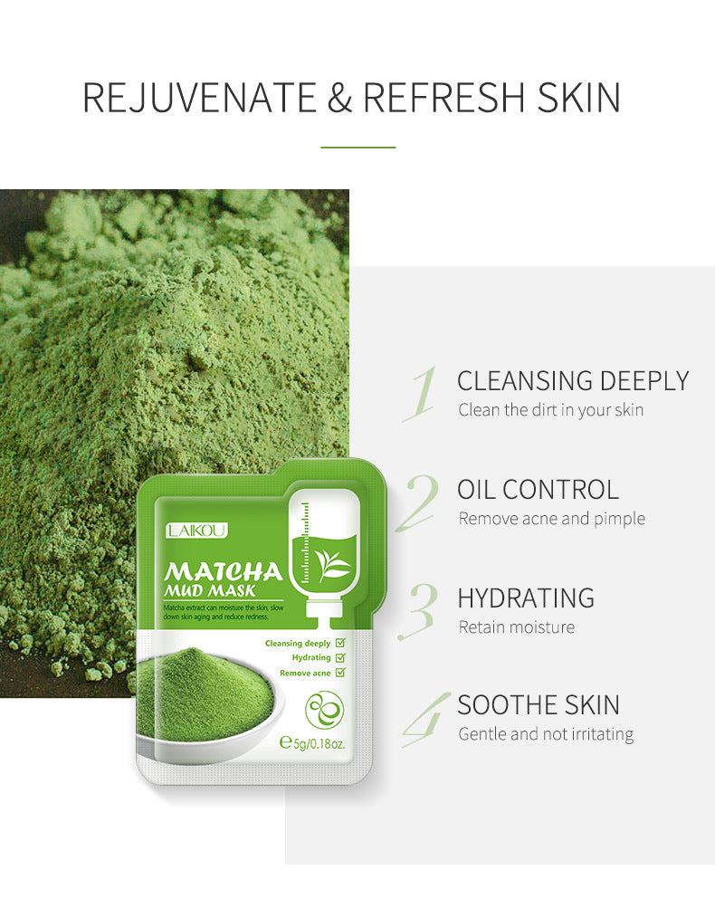 Original Facial Remove Blackhead Green Tea Solid Mask Treat Acne Blemish Black Dots Clean Stick Cream Shrink Pores Skin Care  ﻿