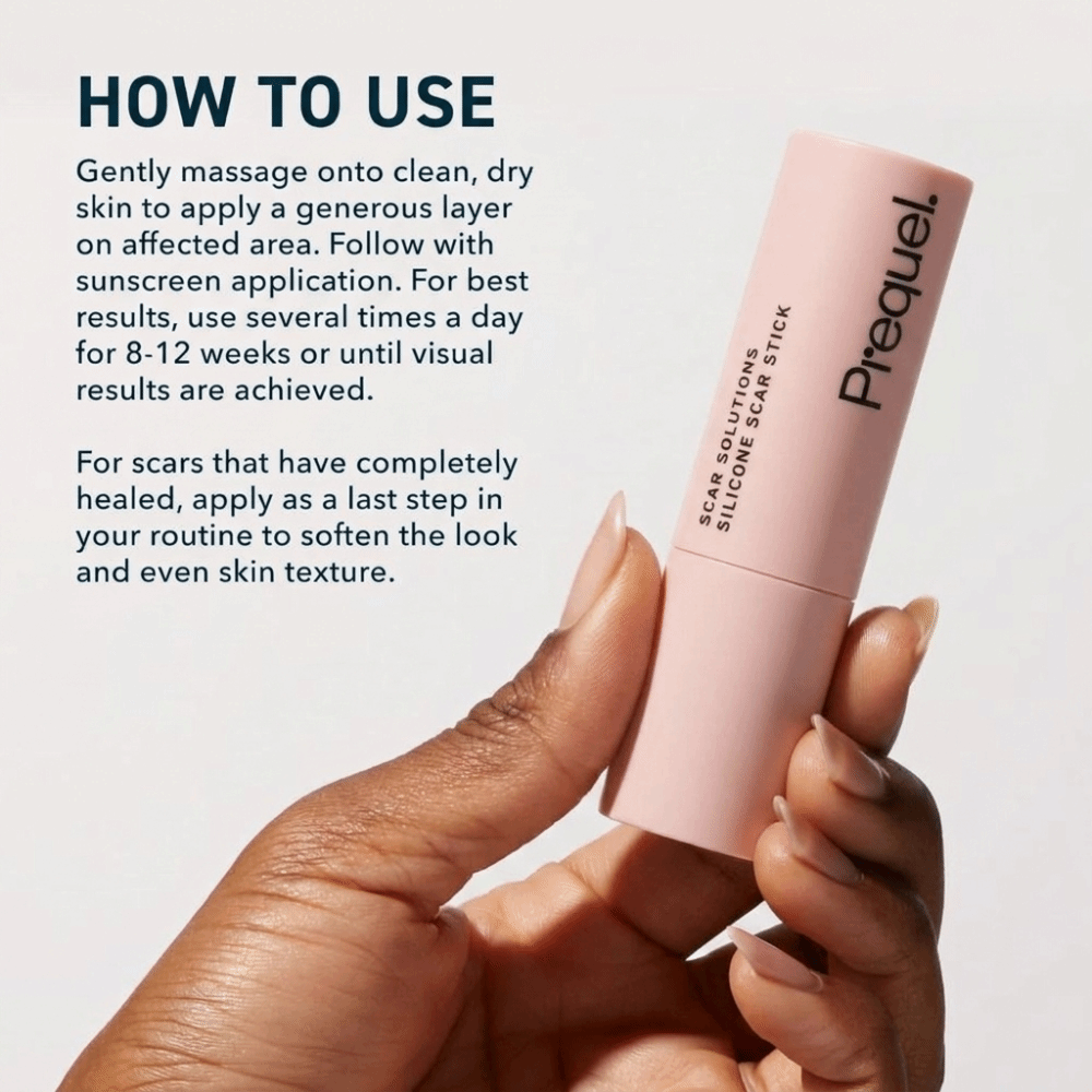 60% Silicone Silicone Scar Stick Velvety Film Centella Asiatica Extracts Scar Treatment Stick Soothing Formula Vitamin E Infused