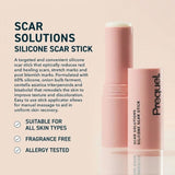 60% Silicone Silicone Scar Stick Velvety Film Centella Asiatica Extracts Scar Treatment Stick Soothing Formula Vitamin E Infused