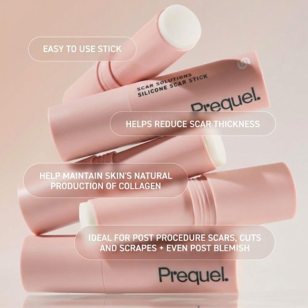 60% Silicone Silicone Scar Stick Velvety Film Centella Asiatica Extracts Scar Treatment Stick Soothing Formula Vitamin E Infused