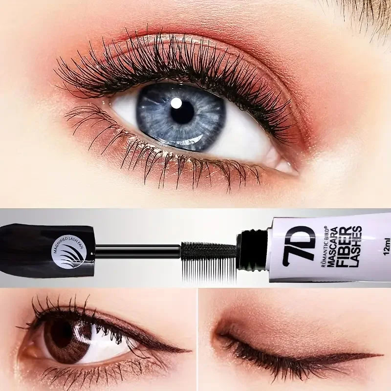 1/2/3PCS 9D Fiber Mascara Set Waterproof Durable Curling Mascara Sweatproof Anti-smudge Slimming Base Mascara for all skin types