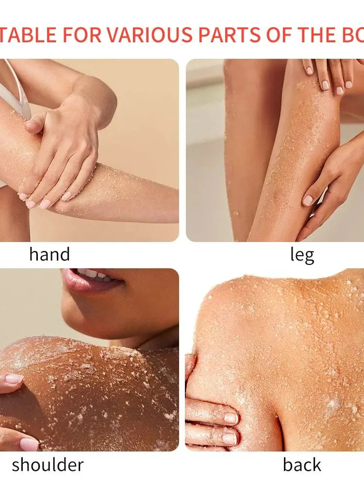 Himalayan salt scrub cleanses the skin, whitens, exfoliates, removes dead skin, and makes the skin smooth and elastic Bathing