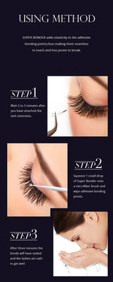 Gollee Eyelash Extensions Glue 15ml Eyelash Cleansing Primer Super Bonding Lasting Lash Extension Primer Professional Adhesive
