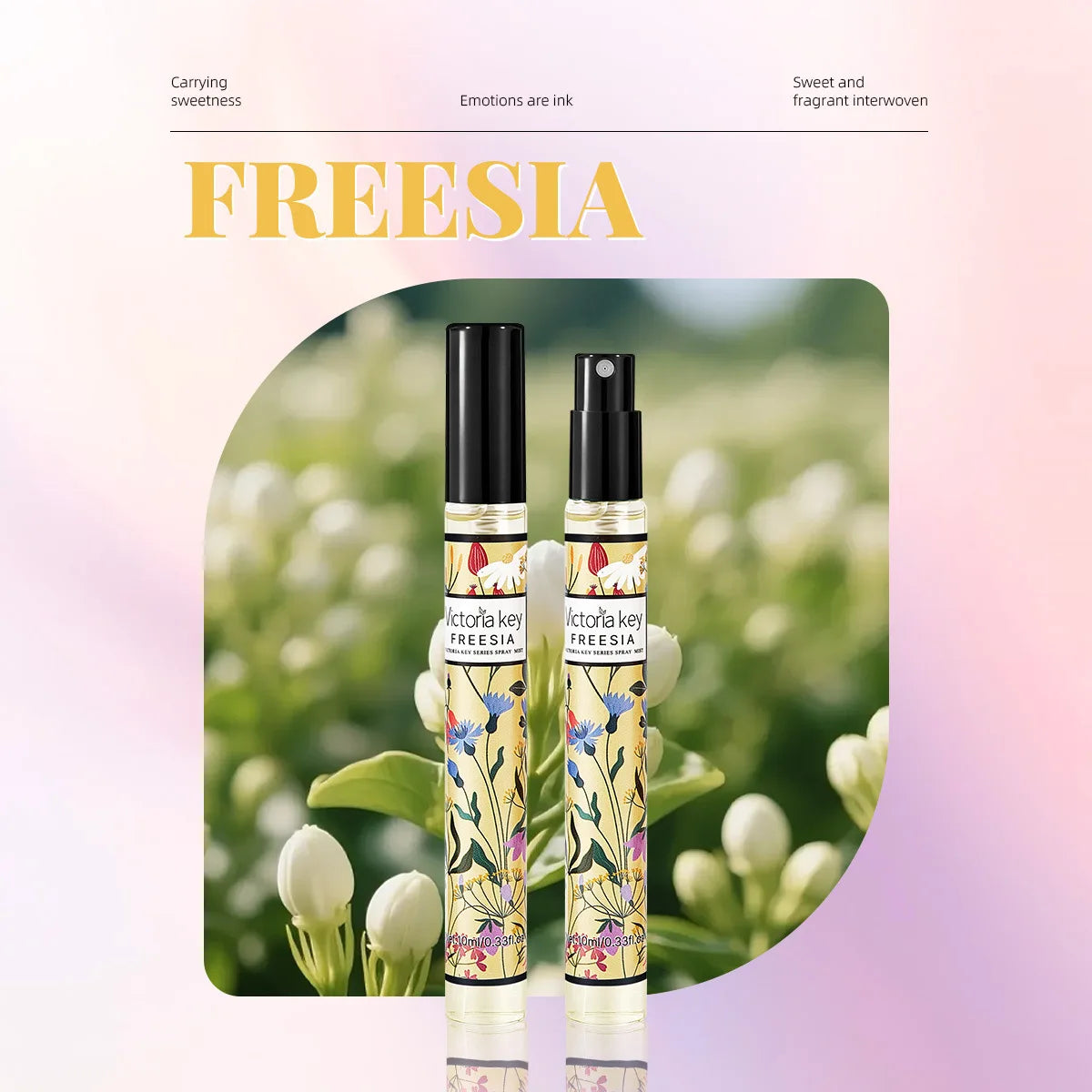 5pcs Rich Floral Fragrance 10ml Set Hair and Body Fragrance Spray Long-Lasting Scent Women Holiday Gift box set Beautiful