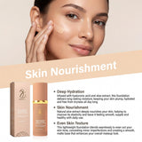 Zephoco Liquid Foundation Spf 50+ Magic Color Changing Waterproof Sweat-Resistant Full Coverage Concealer Long-Lasting Base Makeup