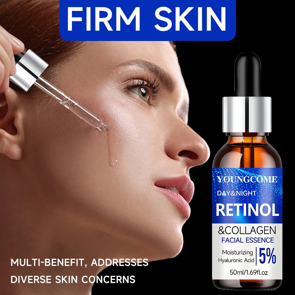 Retinol Wrinkle Remover Facial Serum Set Instant Firming Lift Anti-Aging Cream Fade Fine Lines Whitening Moisturizing Skin Care