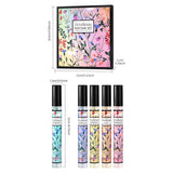 5pcs Rich Floral Fragrance 10ml Set Hair and Body Fragrance Spray Long-Lasting Scent Women Holiday Gift box set Beautiful