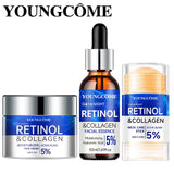 Retinol Wrinkle Remover Facial Serum Set Instant Firming Lift Anti-Aging Cream Fade Fine Lines Whitening Moisturizing Skin Care