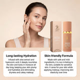 Zephoco Liquid Foundation Spf 50+ Magic Color Changing Waterproof Sweat-Resistant Full Coverage Concealer Long-Lasting Base Makeup