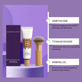 BB Cream Set with Makeup Primer Concealer Foundation Lightweight Moisturizing Smooth Fit Long Lasting Professional Face Makeup