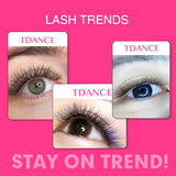 TDANCE 3D 4D 5D 6D Premade Fans Eyelash Extension W Style Faux Mink Natural Soft Bloom Lash Automatic Flowering Volume Eyelashes