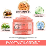 Himalayan salt scrub cleanses the skin, whitens, exfoliates, removes dead skin, and makes the skin smooth and elastic Bathing