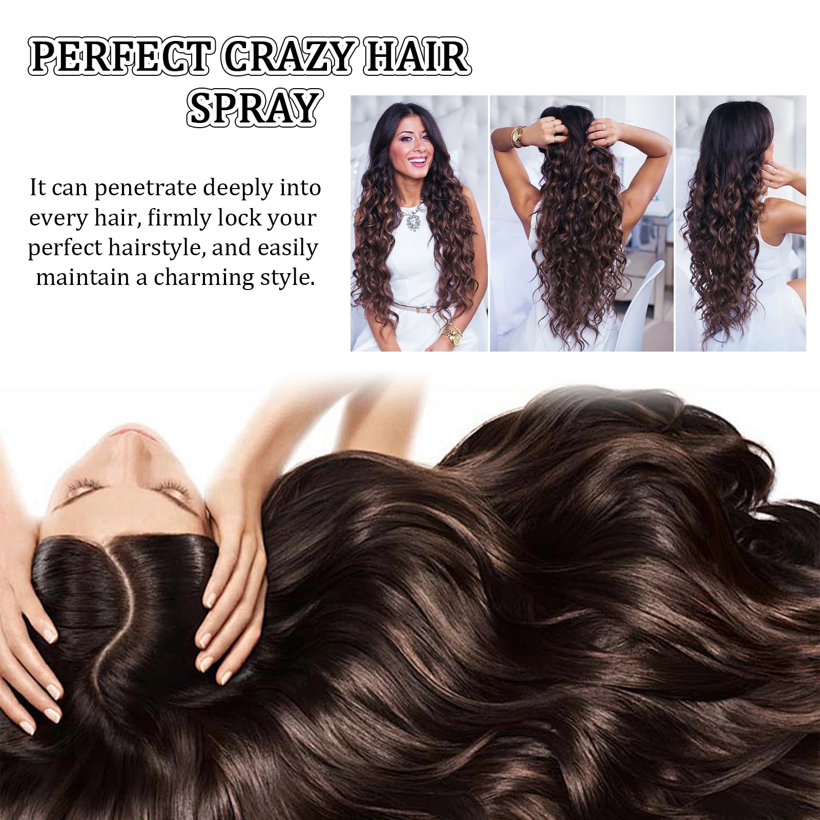 EELHOE No Wash Dry Hair Spray Refreshing Hair Styling Spray Fluffy Hair Care Oil Control Free Air and Fluffy Dry Shampoo Spray