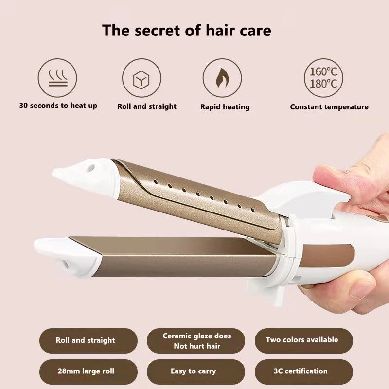 Temperature Setting Electric Hair Curler Long Curling Tong Wand 9-38mm Professional Hair Curling Iron LCD Screen