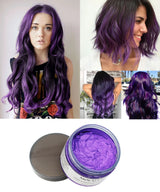 Mofajang Color Hair Wax Dye Styling Pomade Silver Grandma Grey Disposable Natural  Strong Gel Cream   for Women Men