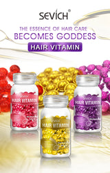 Fast Moisturizing Hair Vitamin Capsule 30pcs/bottle Sevich Smoothing Silky Keratin Complex Oil Nourishing Moroccan Hair Care Oil