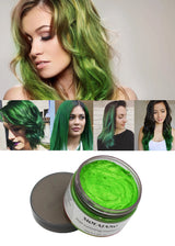 Mofajang Color Hair Wax Dye Styling Pomade Silver Grandma Grey Disposable Natural  Strong Gel Cream   for Women Men