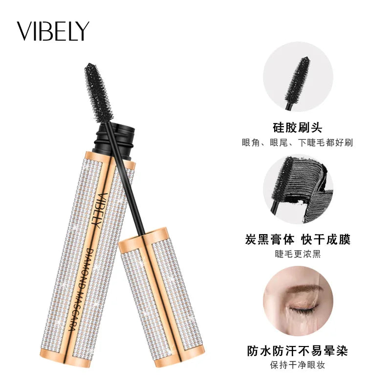 New 4D Silk Fiber Lash Mascara Waterproof VIBELY 3d Mascara For Eyelash Extension Black Thick Lengthening Eye Lashes Cosmetics
