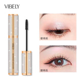 New 4D Silk Fiber Lash Mascara Waterproof VIBELY 3d Mascara For Eyelash Extension Black Thick Lengthening Eye Lashes Cosmetics