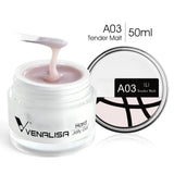 50ml TPO Free Jelly Nail Extension Gel Nail Builder French Nail Gum Venalisa Clear Natural Color Soak Off UV Construction Gel
