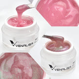 VENALISA Clear Color Extension Gel Pearl Glittle Gel Canni Supply Camouflage Fasting Jelly Nail Gel Self Leveling Acrylic Gel