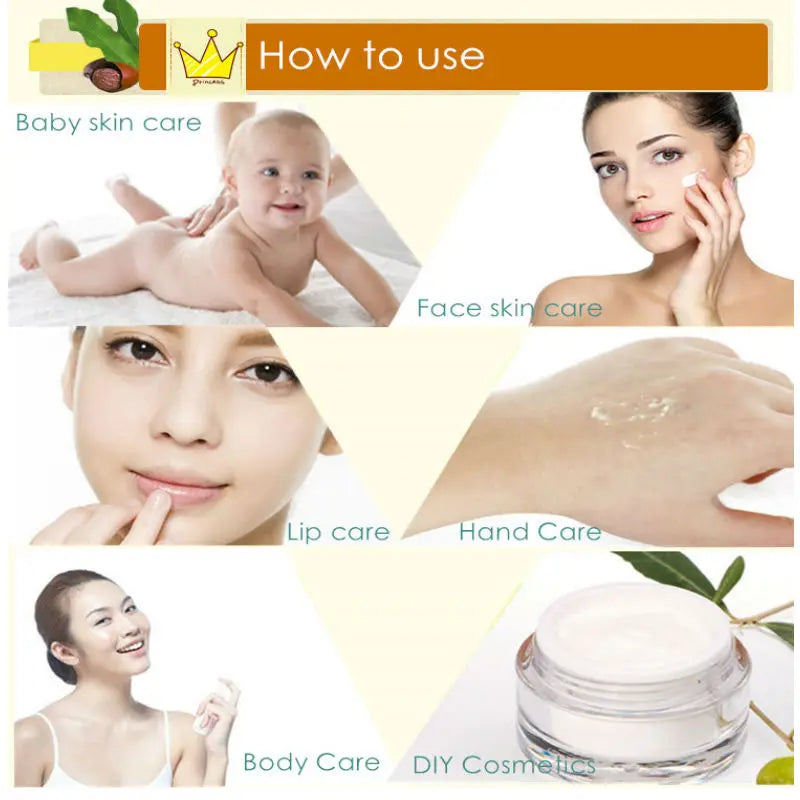 Dimollaure 50g Natural Organic Unrefined Shea Butter Maternity Stretch Marks Repair Body Massage Skin Care Smooth Cosmetics Raw