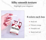 4-Lasting Stick Waterproof Lip Set - Long-Lasting Matte Lipstick with Transparent Finish - Perfect Valentine's Day Gift for Her