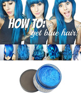 Mofajang Color Hair Wax Dye Styling Pomade Silver Grandma Grey Disposable Natural  Strong Gel Cream   for Women Men
