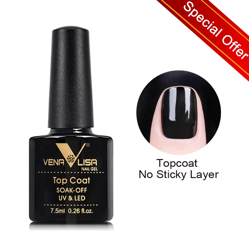 Venalisa HEMA TPO FREE Nail Gel Polish Glitter Gorgeous Full Coverage Soak Off UV LED French Nail Jelly Pink Nude Collection