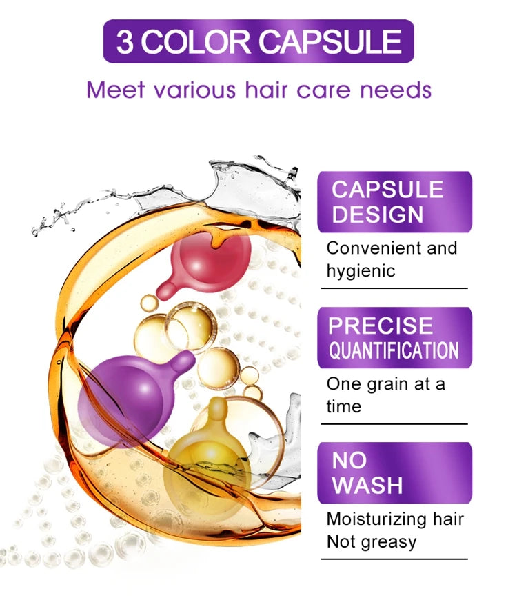 Fast Moisturizing Hair Vitamin Capsule 30pcs/bottle Sevich Smoothing Silky Keratin Complex Oil Nourishing Moroccan Hair Care Oil