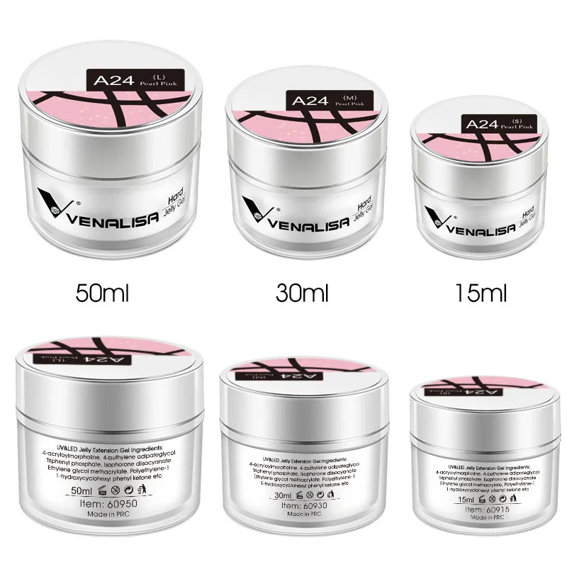 VENALISA Clear Color Extension Gel Pearl Glittle Gel Canni Supply Camouflage Fasting Jelly Nail Gel Self Leveling Acrylic Gel
