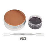 SFX Makeup Kit 12 Color Face Body Paint Oil Stage Special Effects Halloween Wound Scar Wax Makeup Fake Scab Blood Spatula Paint