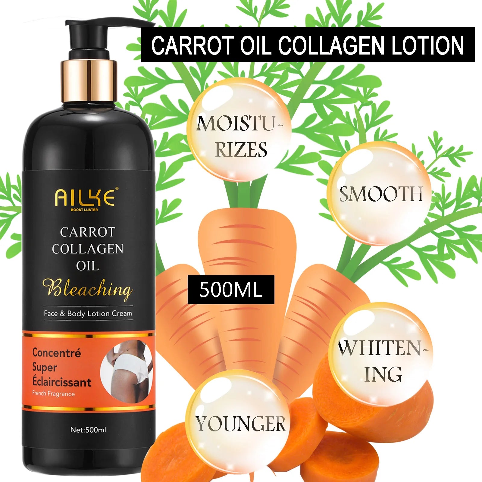 AILKE Collagen 5-in-1 Skin Care Set, Restore Skin Elasticity, Smooth Skin, Brighten, Even Skin Tone,For Face And Body Use Kit