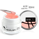 50ml TPO Free Jelly Nail Extension Gel Nail Builder French Nail Gum Venalisa Clear Natural Color Soak Off UV Construction Gel