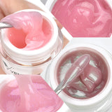 50ml TPO Free Jelly Nail Extension Gel Nail Builder French Nail Gum Venalisa Clear Natural Color Soak Off UV Construction Gel
