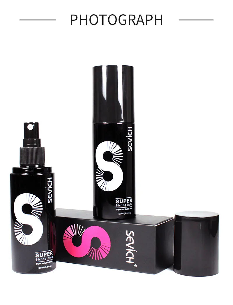 Sevich 100ml Fashion Hair Styling Spray Daily Use Unisex Strong Fixing Hair Building Fiber Quick Disposable Hair Hold Spray