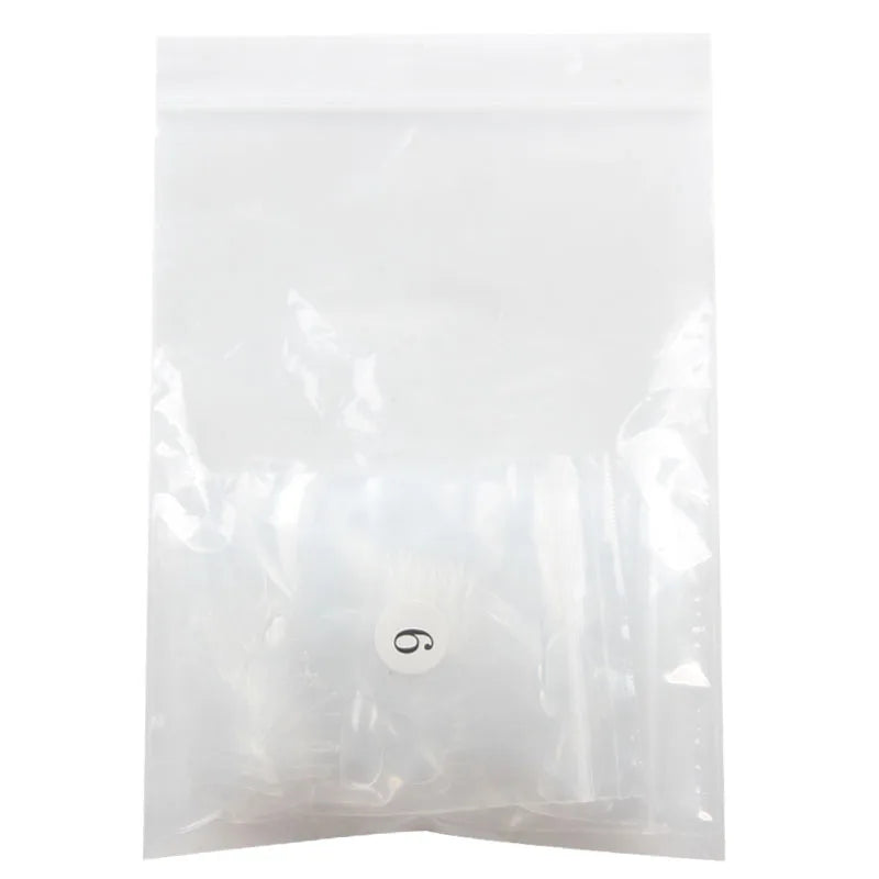 TSZS 200pcs Short Medium Oval Almond Square Fake Nails Full Cover Single Size Acrylic Clear Art Tips For Display Stick-On Nail