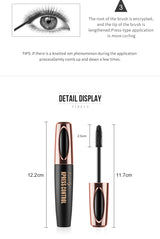 New 4D Silk Fiber Lash Mascara Waterproof VIBELY 3d Mascara For Eyelash Extension Black Thick Lengthening Eye Lashes Cosmetics