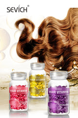 Fast Moisturizing Hair Vitamin Capsule 30pcs/bottle Sevich Smoothing Silky Keratin Complex Oil Nourishing Moroccan Hair Care Oil
