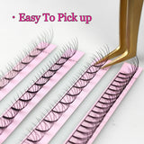 ABONNIE Premade Volume Fans Short Stem 3d/4d/5d/6d Russian  Eyelash Extension Mink Eyelash Extension All Size Lashes Tray