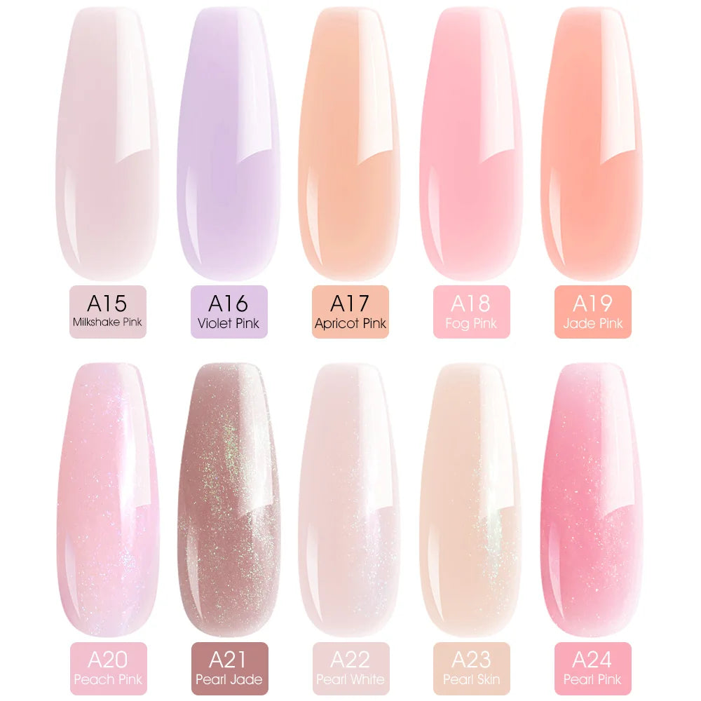 VENALISA Clear Color Extension Gel Pearl Glittle Gel Canni Supply Camouflage Fasting Jelly Nail Gel Self Leveling Acrylic Gel