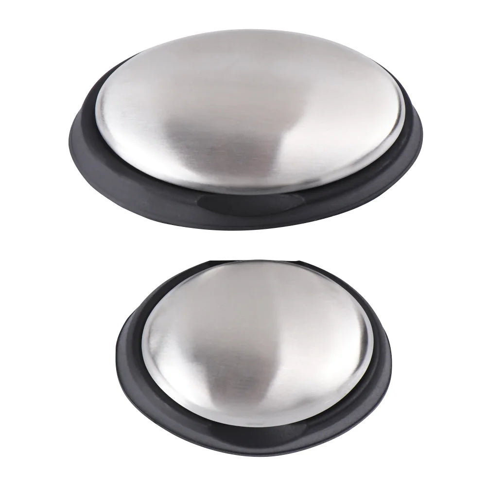 1Pcs 304 Stainless Steel Deodorant Soap Oval Hand Washer Deodorizing Metal Soaps Bactericidal Cleaning Products Kitchen Tools