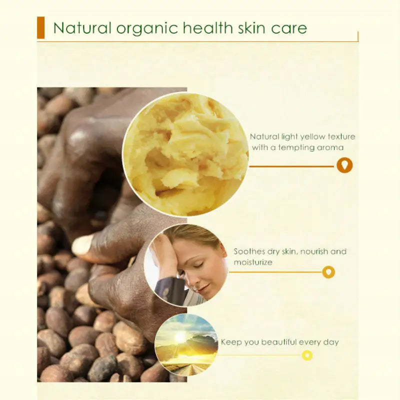 Dimollaure 50g Natural Organic Unrefined Shea Butter Maternity Stretch Marks Repair Body Massage Skin Care Smooth Cosmetics Raw