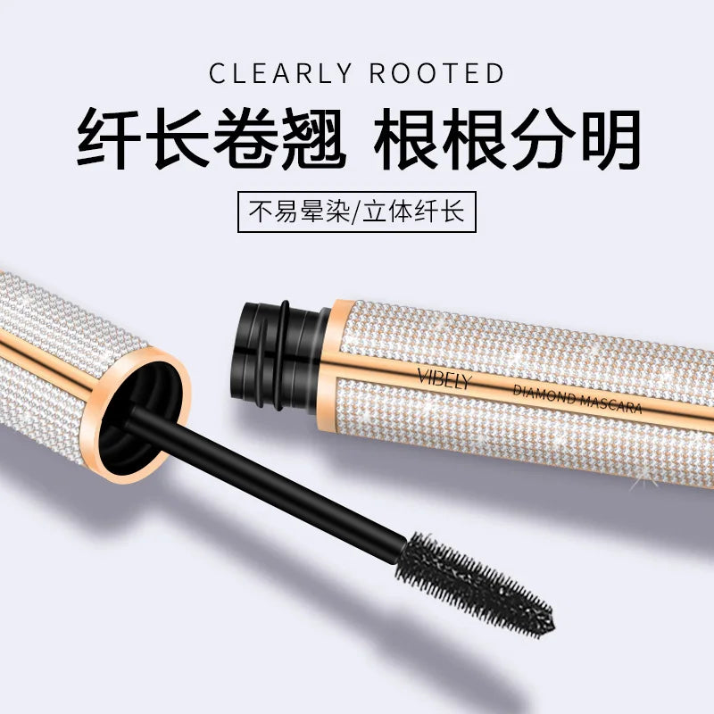 New 4D Silk Fiber Lash Mascara Waterproof VIBELY 3d Mascara For Eyelash Extension Black Thick Lengthening Eye Lashes Cosmetics