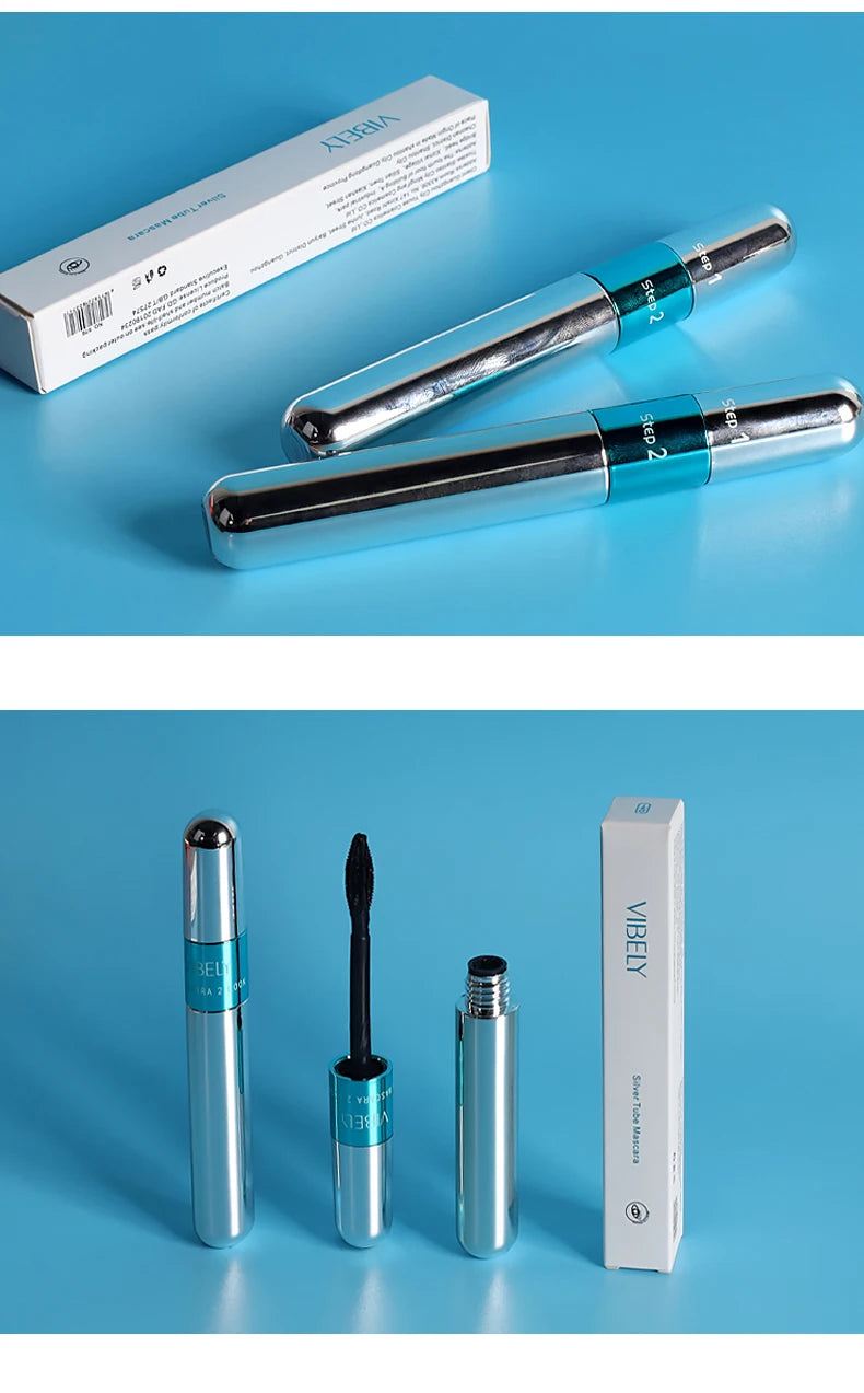 New 4D Silk Fiber Lash Mascara Waterproof VIBELY 3d Mascara For Eyelash Extension Black Thick Lengthening Eye Lashes Cosmetics