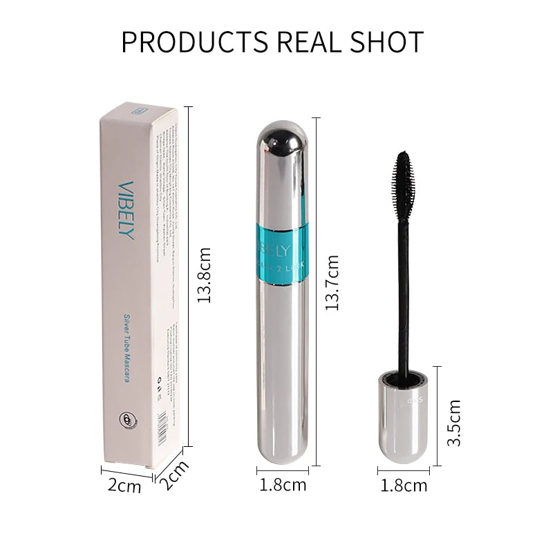 New 4D Silk Fiber Lash Mascara Waterproof VIBELY 3d Mascara For Eyelash Extension Black Thick Lengthening Eye Lashes Cosmetics