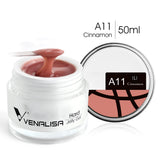 50ml TPO Free Jelly Nail Extension Gel Nail Builder French Nail Gum Venalisa Clear Natural Color Soak Off UV Construction Gel