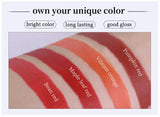 4-Lasting Stick Waterproof Lip Set - Long-Lasting Matte Lipstick with Transparent Finish - Perfect Valentine's Day Gift for Her