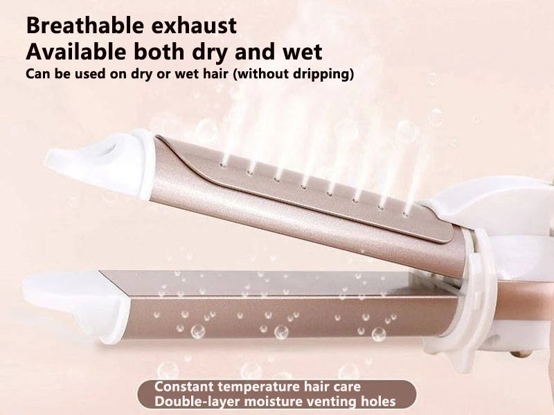 Temperature Setting Electric Hair Curler Long Curling Tong Wand 9-38mm Professional Hair Curling Iron LCD Screen